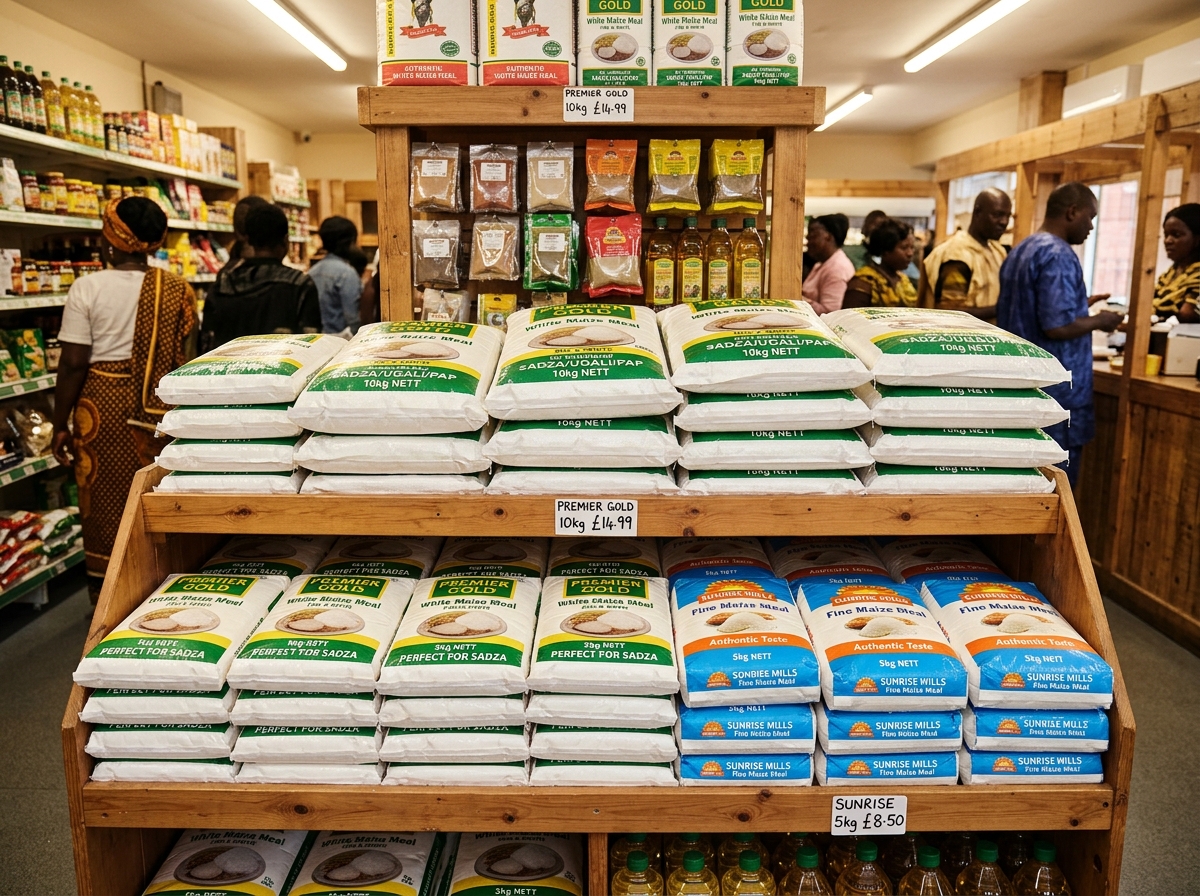 Authentic White Mealie Meal (5kg & 10kg Bags) - Perfect for Sadza
